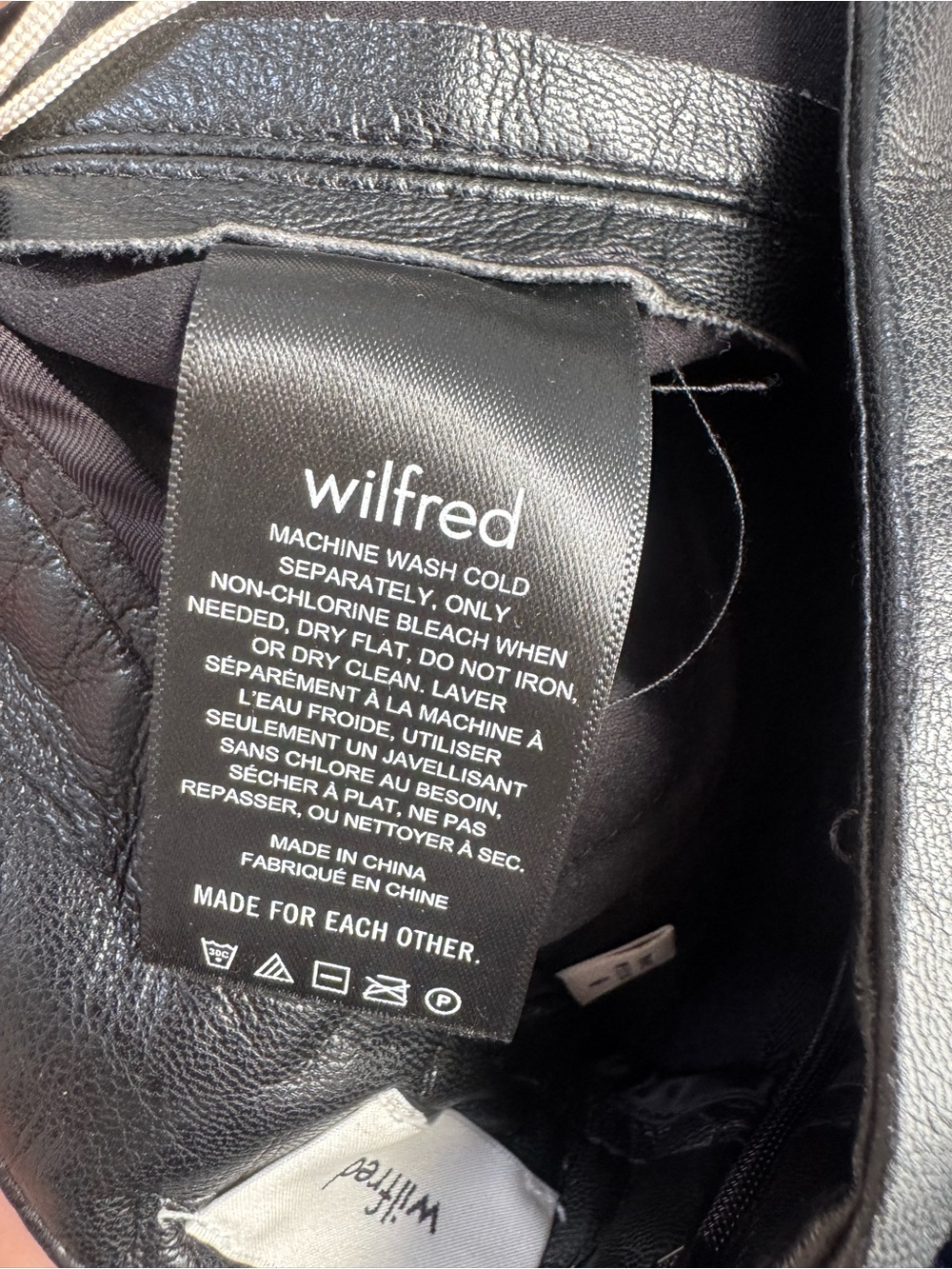 Aritzia Wilfred Tempest Vegan Leather Skirt - Picture 8 of 8